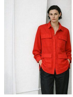 PARTOW Poppy Gauze Utility Shirt